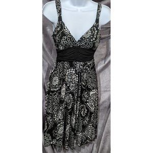 Speechless Floral Black And White Sundress Medium